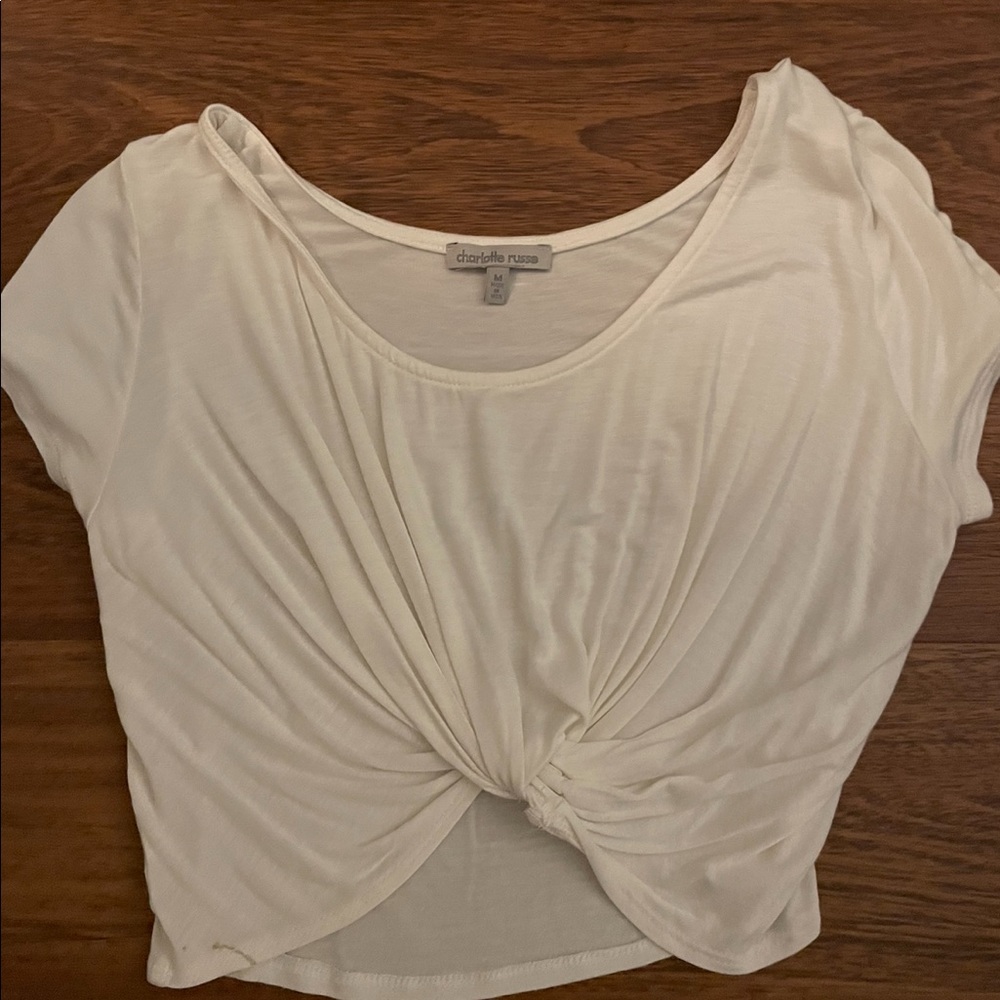 Charlotte Russe Twisted front crop